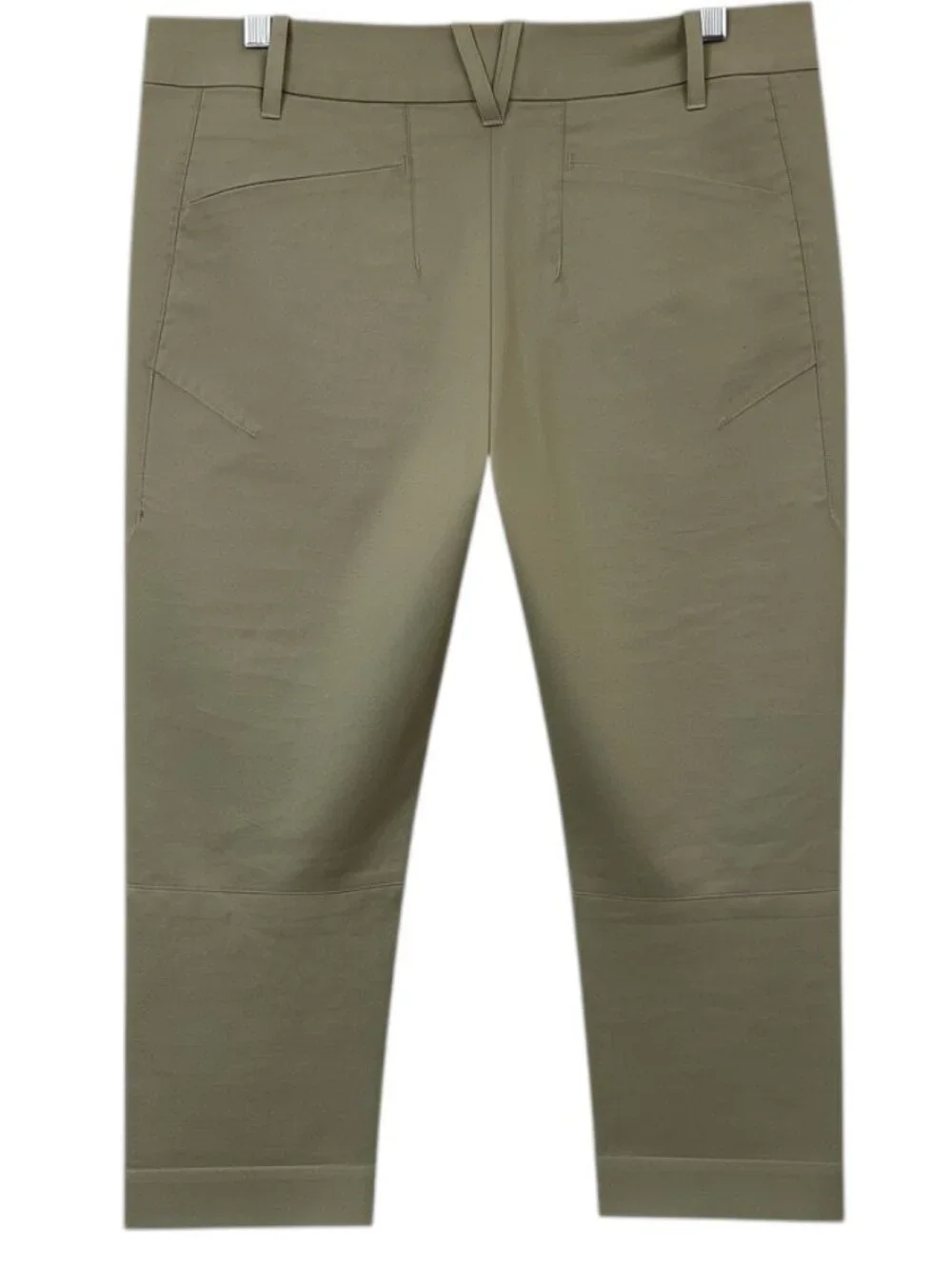 Arc’teryx Women’s Khaki Straight Leg Crop Pants Trim Fit Size 12 NWOT - Picture 4 of 9
